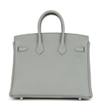 Hermes Birkin 25 Gris Pantin Togo Palladium Hardware