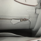 Hermes Birkin 25 Gris Pantin Togo Palladium Hardware