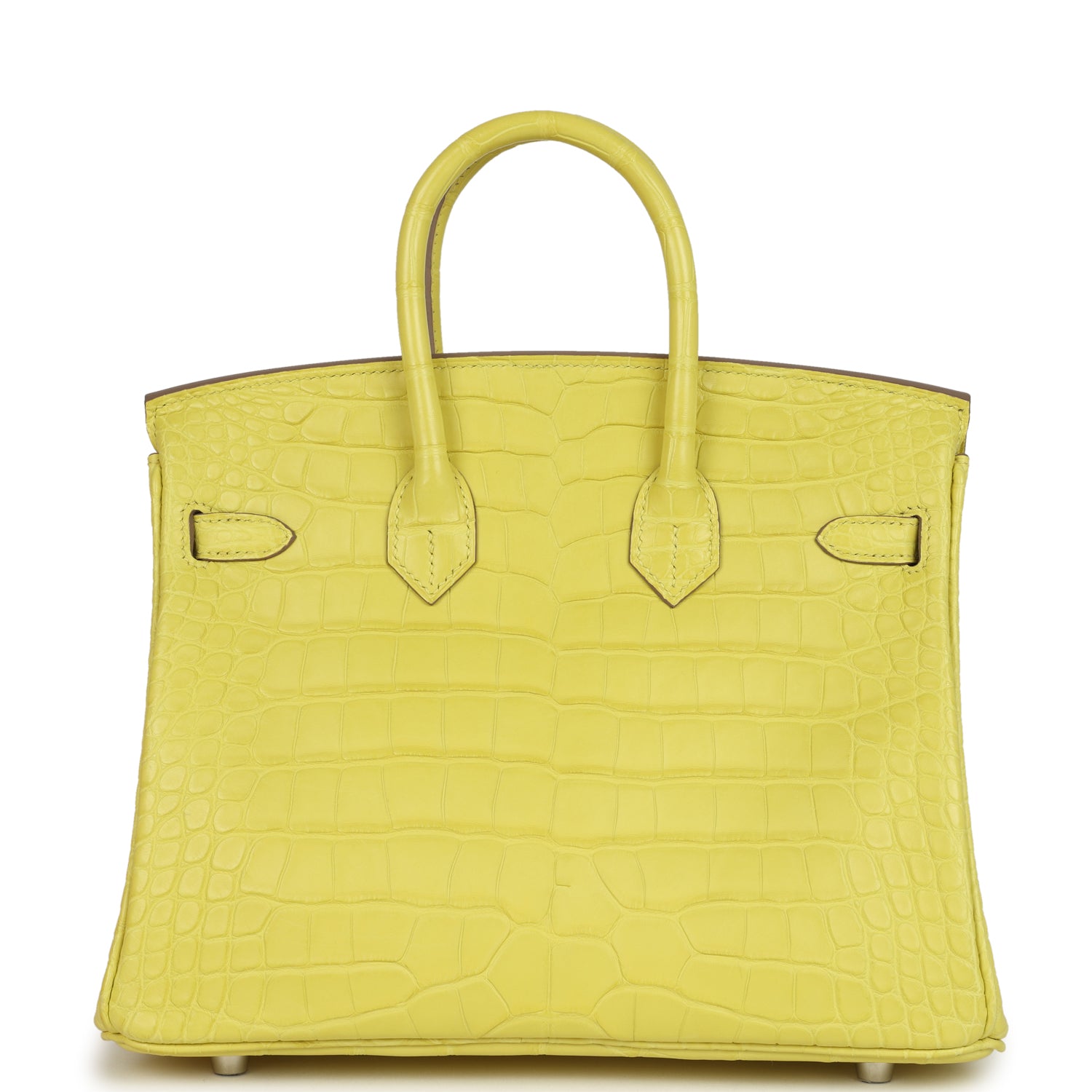 Hermes Birkin 25 Lime Matte Alligator Palladium Hardware