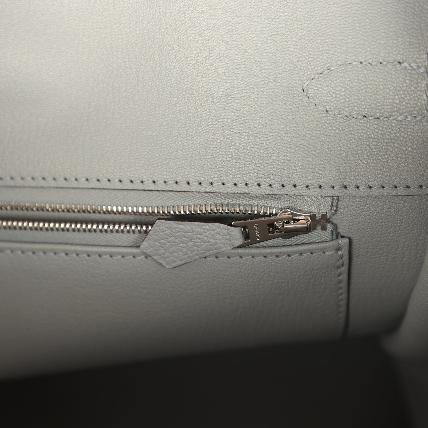 Hermes Birkin 35 Gris Pantin Togo Palladium Hardware