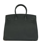 Hermes Birkin 35 Vert Fonce Togo Palladium Hardware