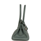 Hermes Shoulder Birkin Light 29 Vert Amande Evercolor Palladium Hardware
