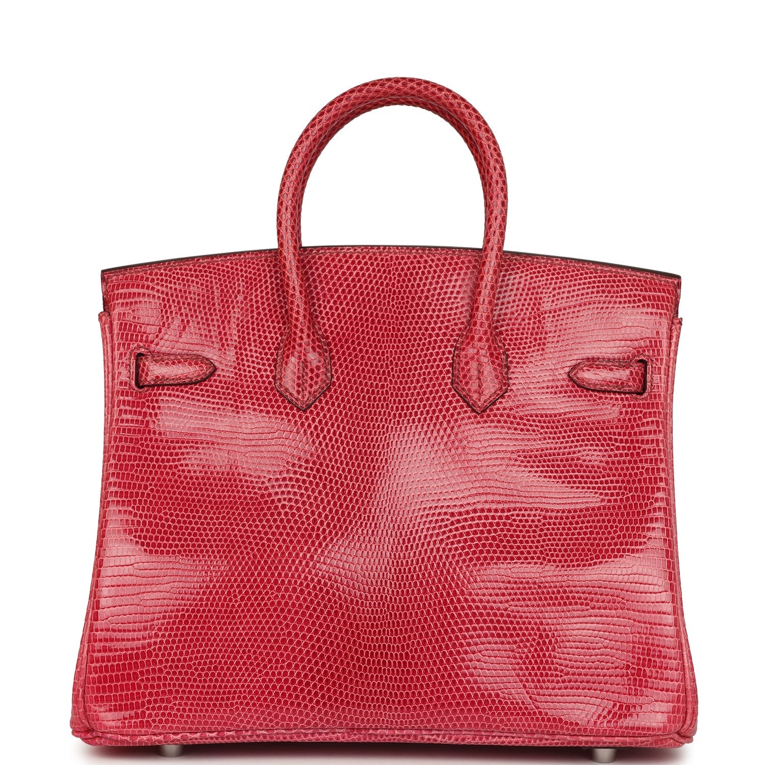 Vintage Hermes Birkin 25 Fuchsia Varanus Niloticus Lizard Palladium Hardware