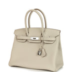 Hermes Birkin 30 Craie Togo Palladium Hardware