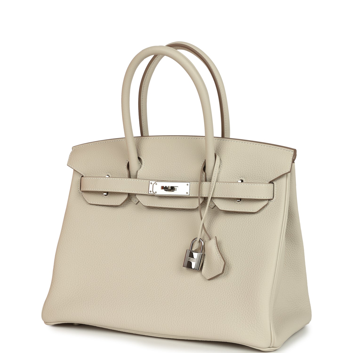 Hermes Birkin 30 Craie Togo Palladium Hardware