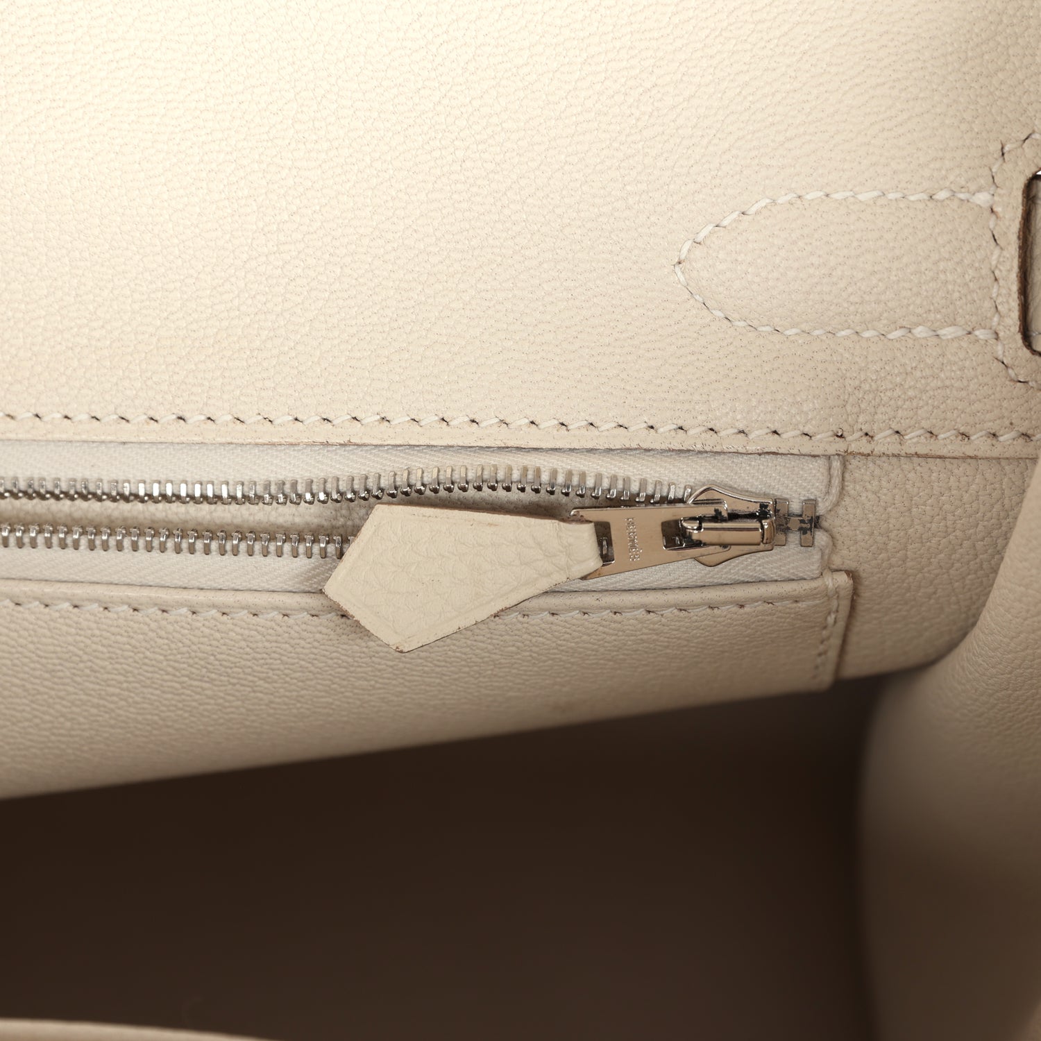 Hermes Birkin 30 Craie Togo Palladium Hardware