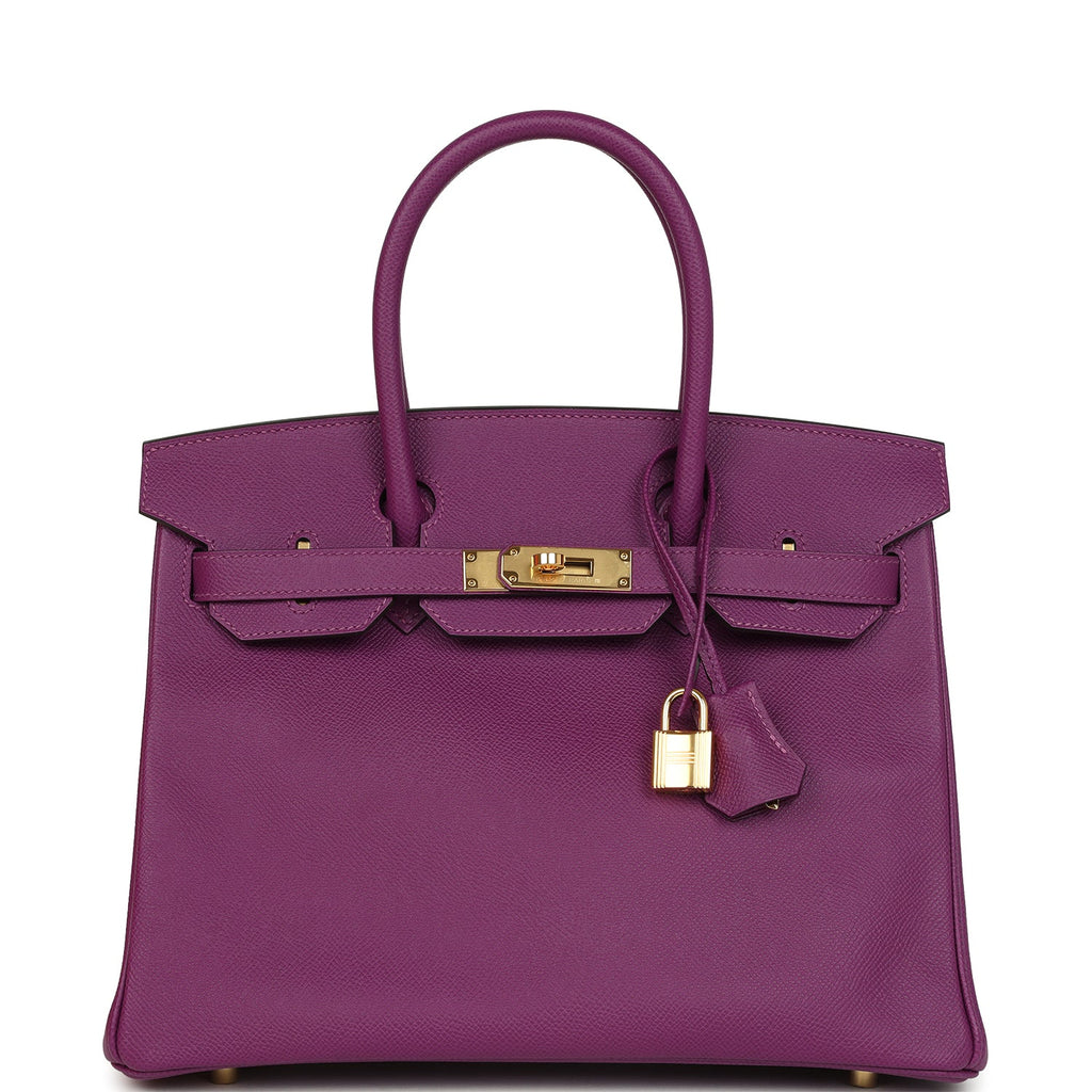 Hermes Birkin 30 Anemone Epsom Gold Hardware