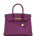Hermes Birkin 30 Anemone Epsom Gold Hardware