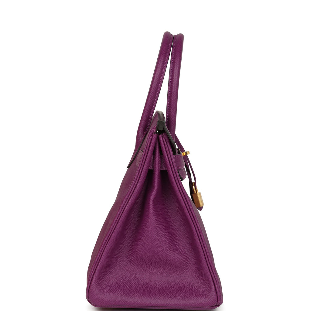 Hermes Birkin 30 Anemone Epsom Gold Hardware