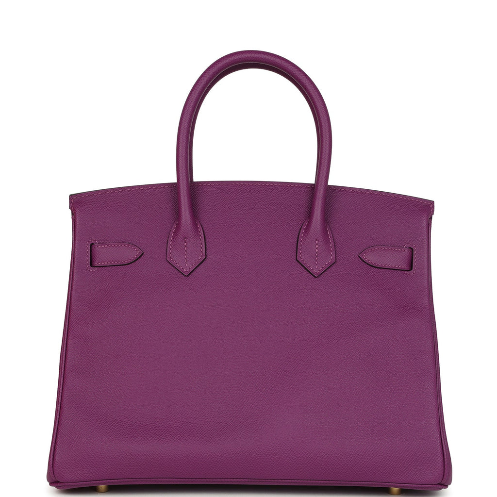 Hermes Birkin 30 Anemone Epsom Gold Hardware