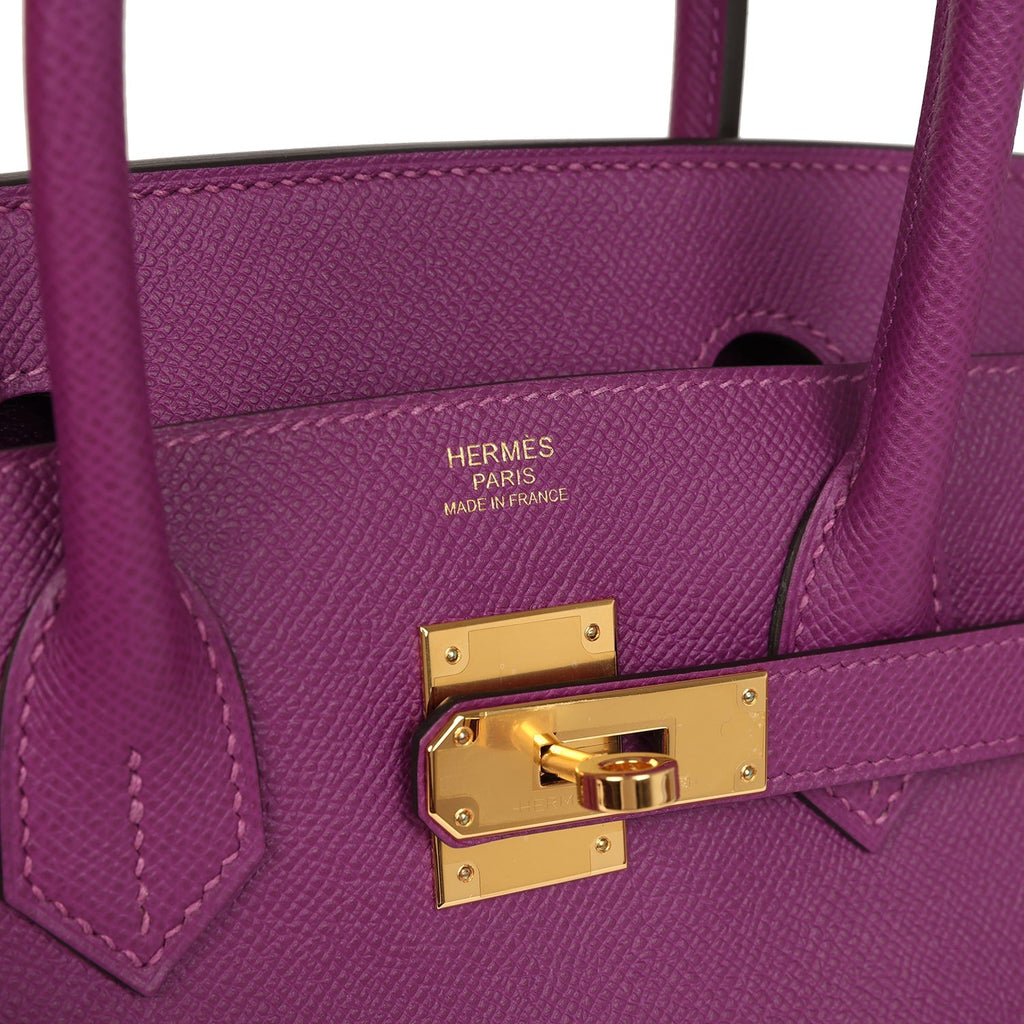 Hermes Birkin 30 Anemone Epsom Gold Hardware