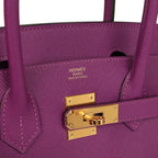 Hermes Birkin 30 Anemone Epsom Gold Hardware