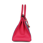 Hermes Special Order (HSS) Birkin 35 Rose Tyrien and Violet Epsom Gold Hardware