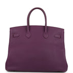 Hermes Birkin 35 Anemone Togo Gold Hardware
