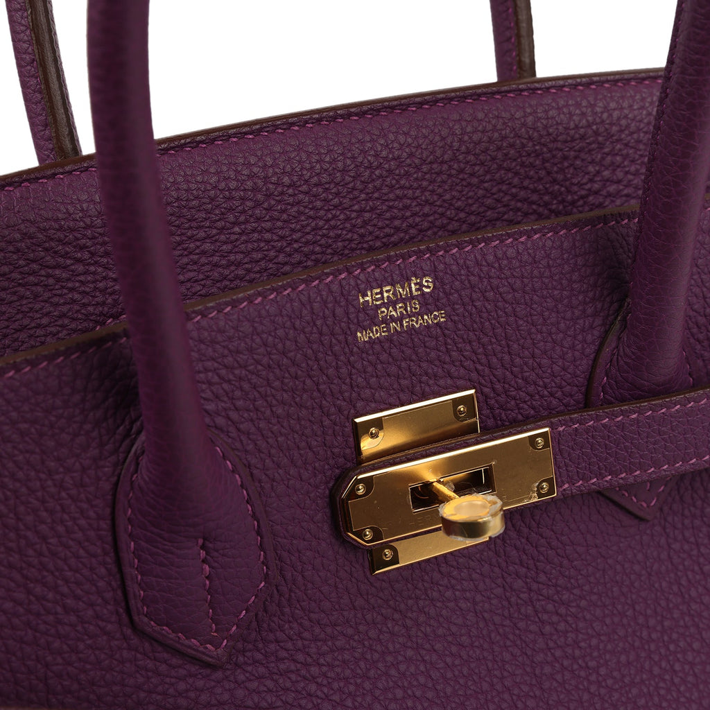 Hermes Birkin 35 Anemone Togo Gold Hardware