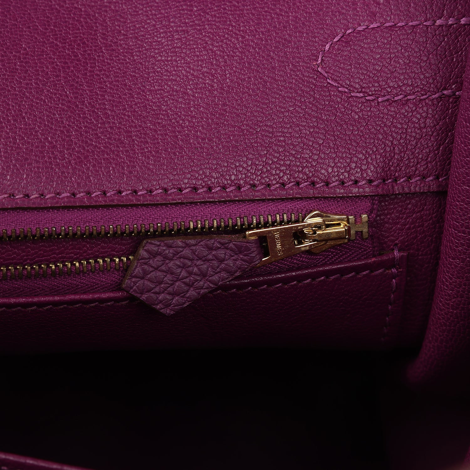 Hermes Birkin 35 Anemone Togo Gold Hardware