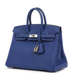 Hermes Birkin 25 Bleu Electric Togo Palladium Hardware