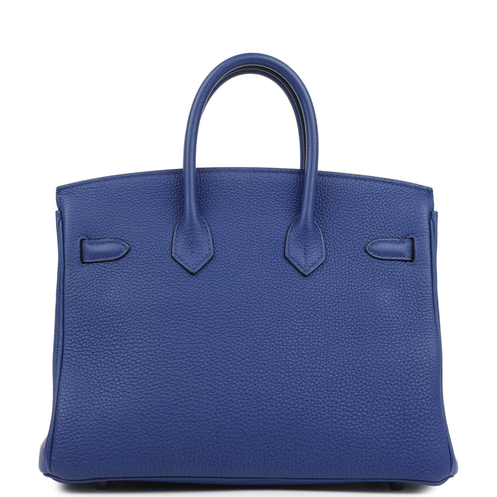 Hermes Birkin 25 Bleu Electric Togo Palladium Hardware