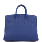 Hermes Birkin 25 Bleu Electric Togo Palladium Hardware