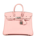 Hermes Birkin 25 Rose Sakura Jonathan Palladium Hardware