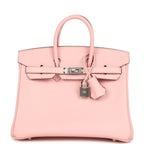Hermes Birkin 25 Rose Sakura Jonathan Palladium Hardware