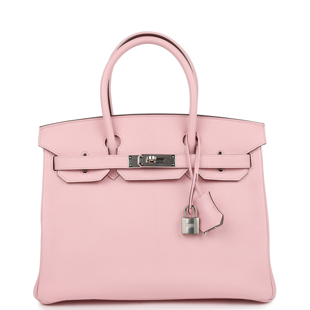 Hermes Special Order (HSS) Birkin 30 Rose Sakura Verso Chèvre Palladium Hardware