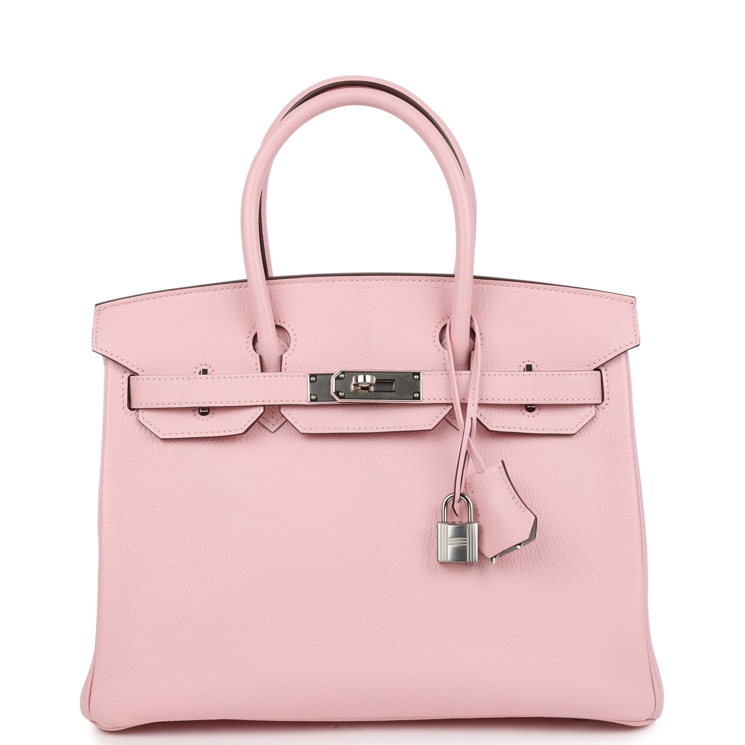 Hermes Special Order (HSS) Birkin 30 Rose Sakura Verso Chèvre Palladium Hardware