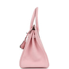 Hermes Special Order (HSS) Birkin 30 Rose Sakura Verso Chèvre Palladium Hardware