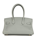 Hermes Shoulder Birkin Light 29 Bleu Glacier Evercolor Gold Hardware
