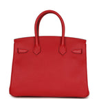 Hermes Birkin 30 Rouge Casaque Epsom Gold Hardware