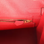 Hermes Birkin 30 Rouge Casaque Epsom Gold Hardware