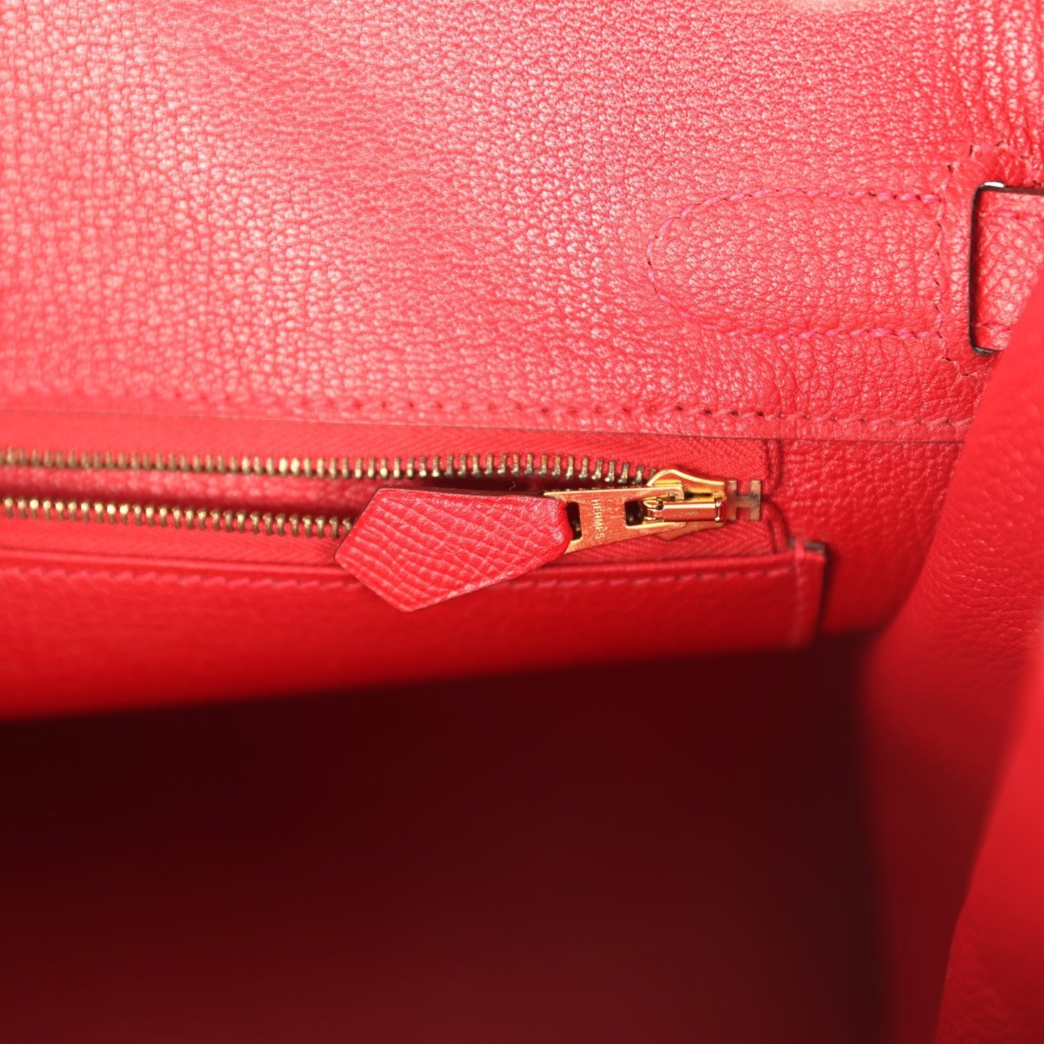Hermes Birkin 30 Rouge Casaque Epsom Gold Hardware