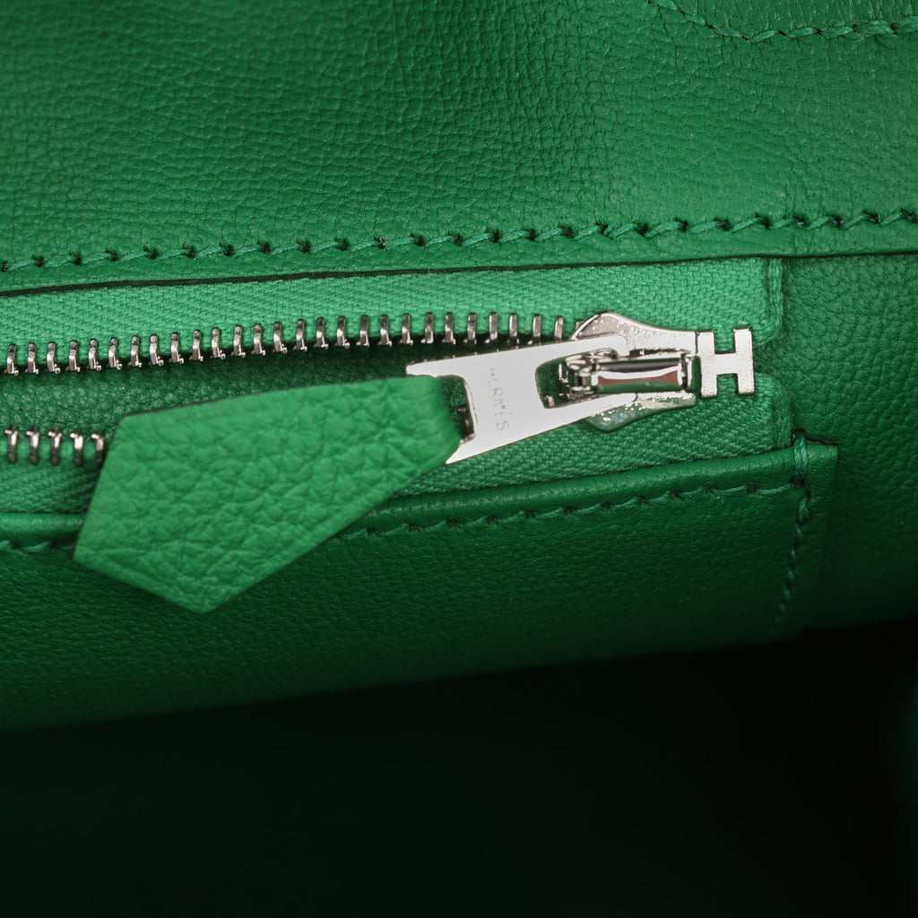 Hermes Birkin 25 Bambou Togo Palladium Hardware