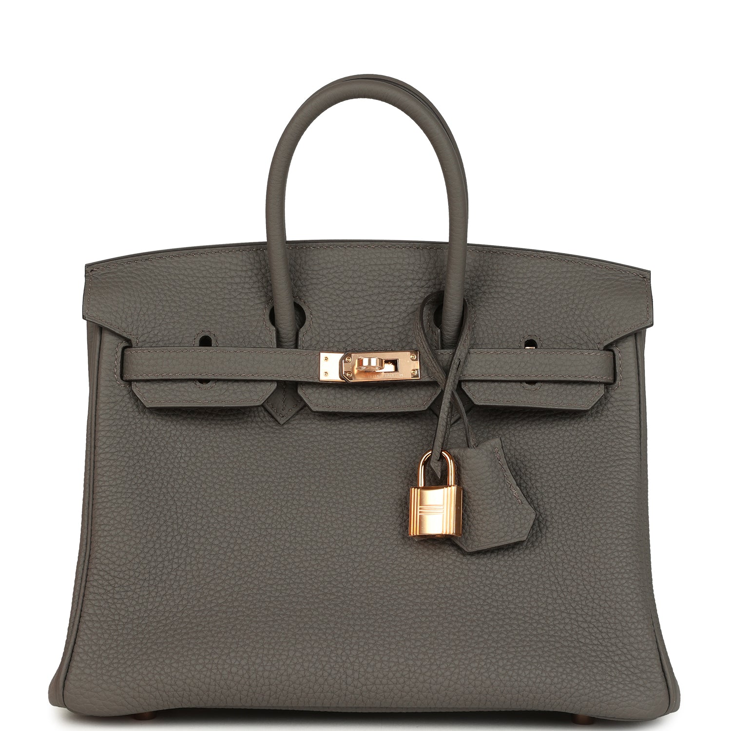 Hermes Birkin 25 Etain Togo Rose Gold Hardware