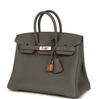 Hermes Birkin 25 Etain Togo Rose Gold Hardware