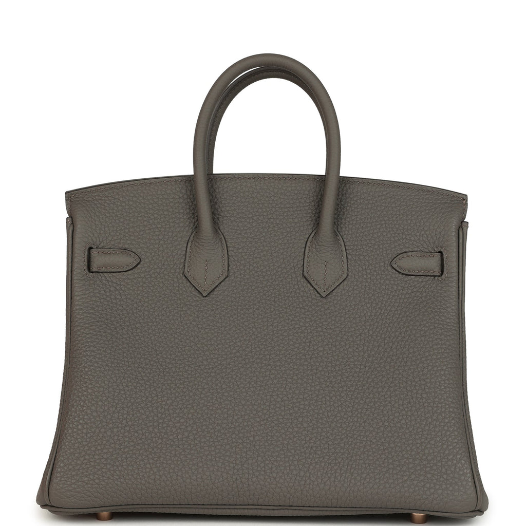 Hermes Birkin 25 Etain Togo Rose Gold Hardware