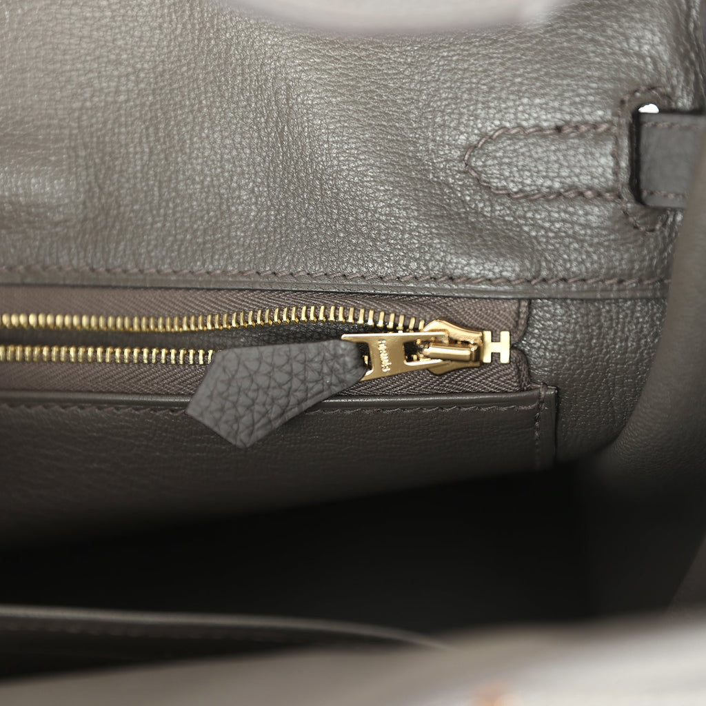 Hermes Birkin 25 Etain Togo Rose Gold Hardware