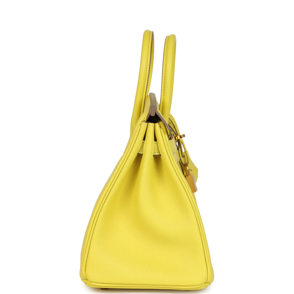 Hermes Birkin 25 Lime Swift Gold Hardware