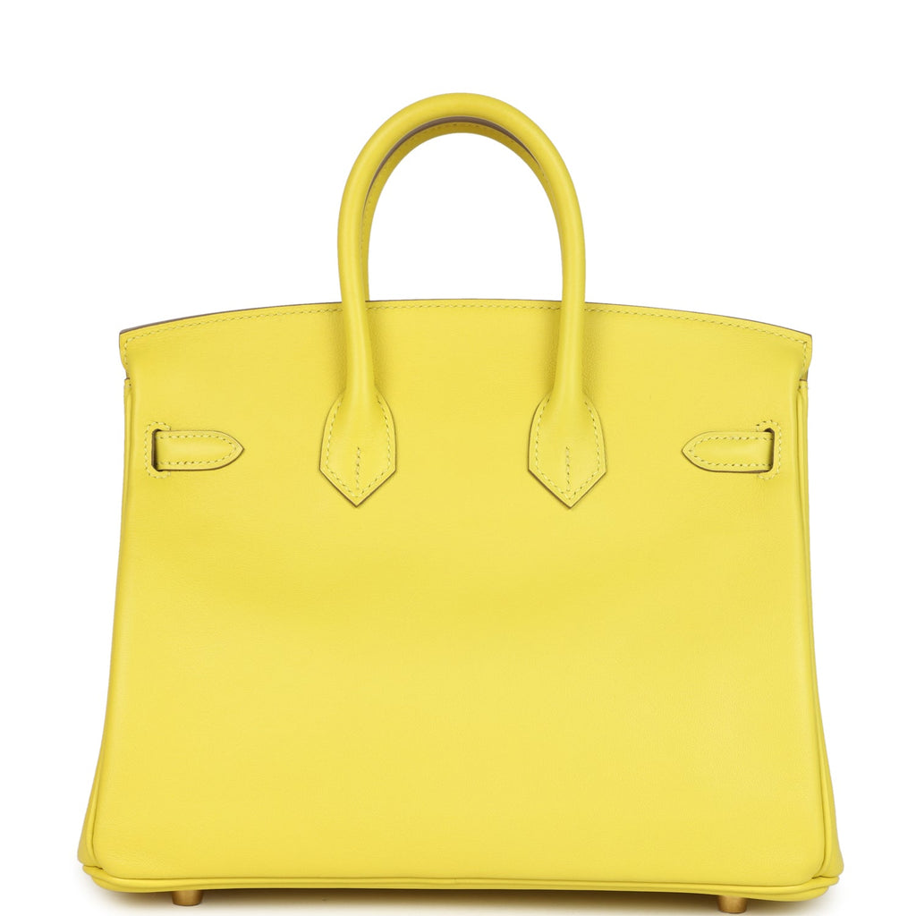 Hermes Birkin 25 Lime Swift Gold Hardware