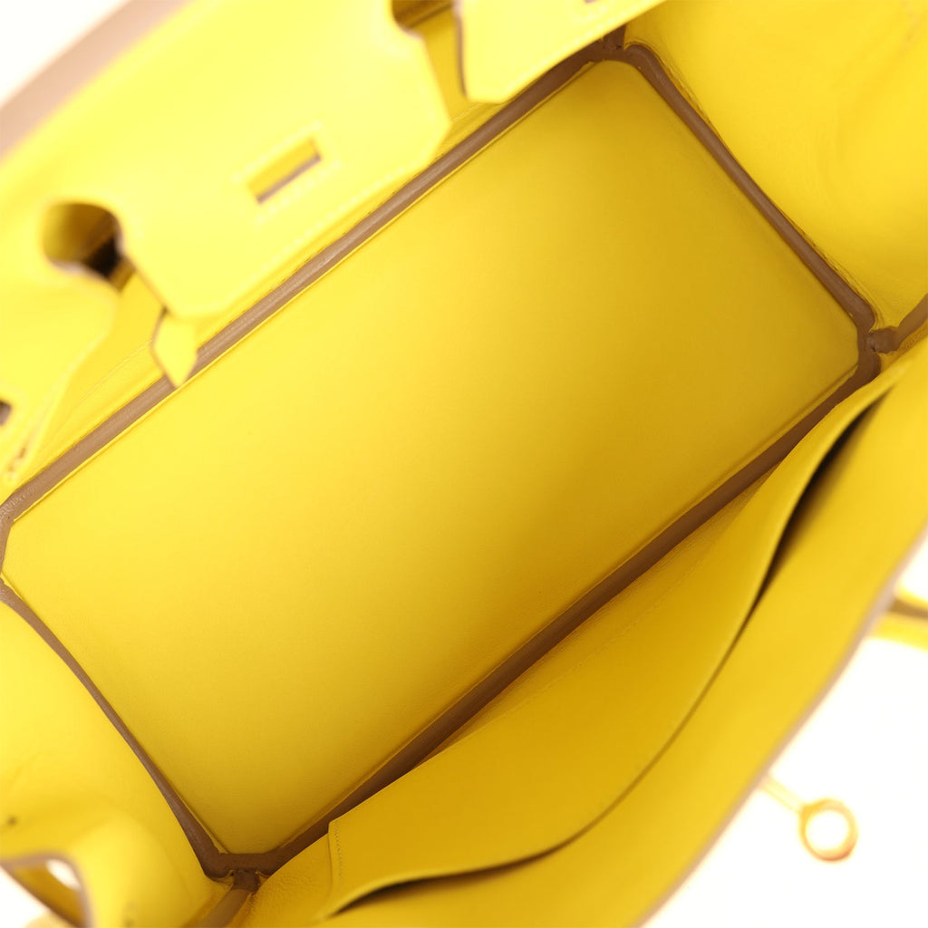 Hermes Birkin 25 Lime Swift Gold Hardware