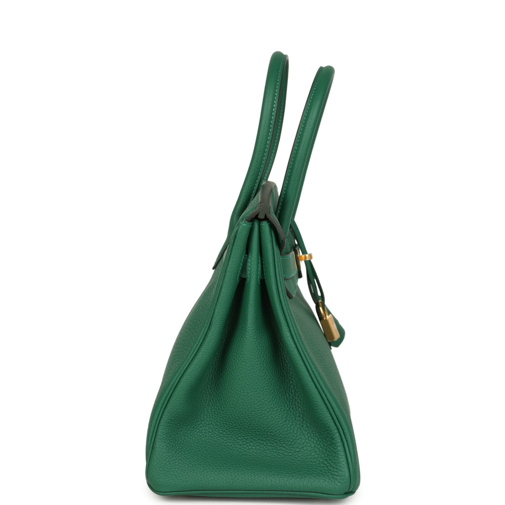 Hermes Birkin 30 Vert Moyen Togo Gold Hardware
