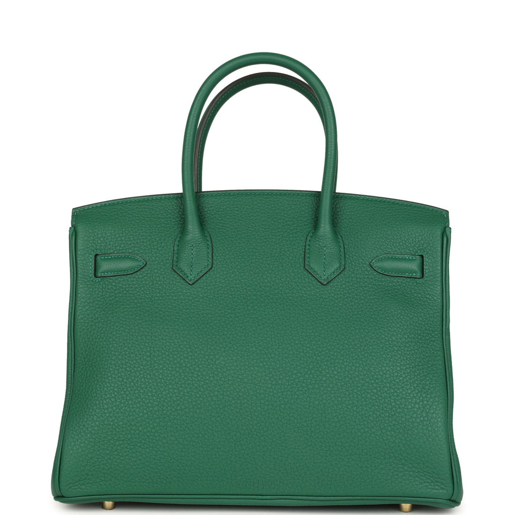 Hermes Birkin 30 Vert Moyen Togo Gold Hardware
