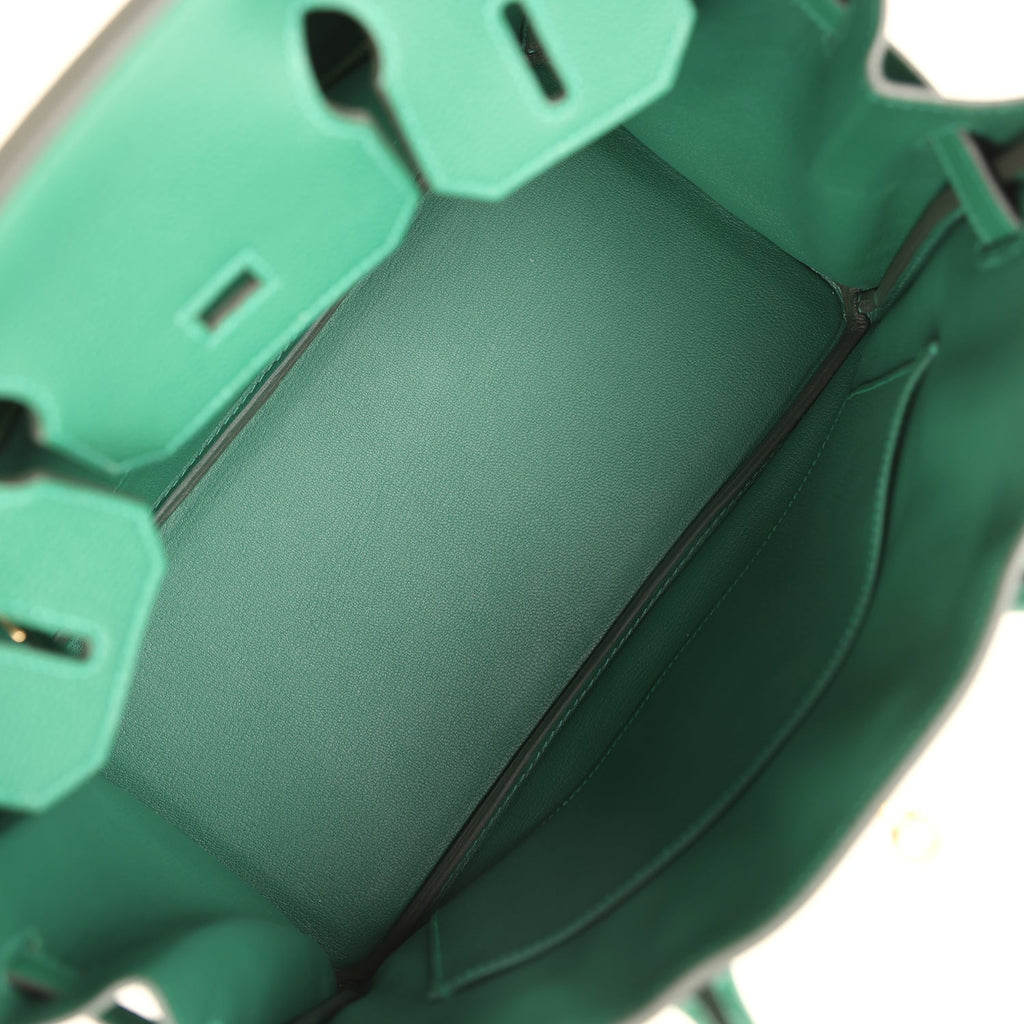 Hermes Birkin 30 Vert Moyen Togo Gold Hardware