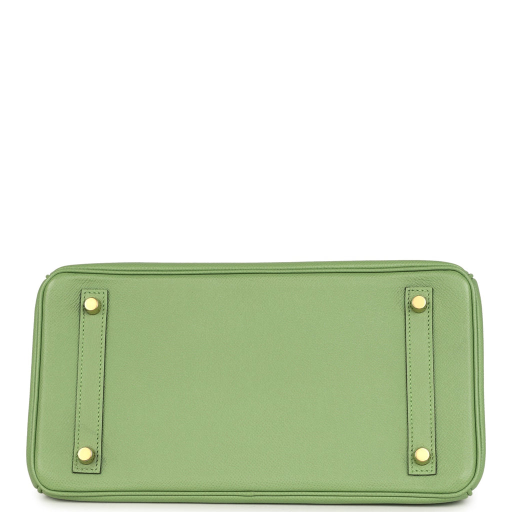 Hermes Birkin 30 Vert Criquet Epsom Gold Hardware
