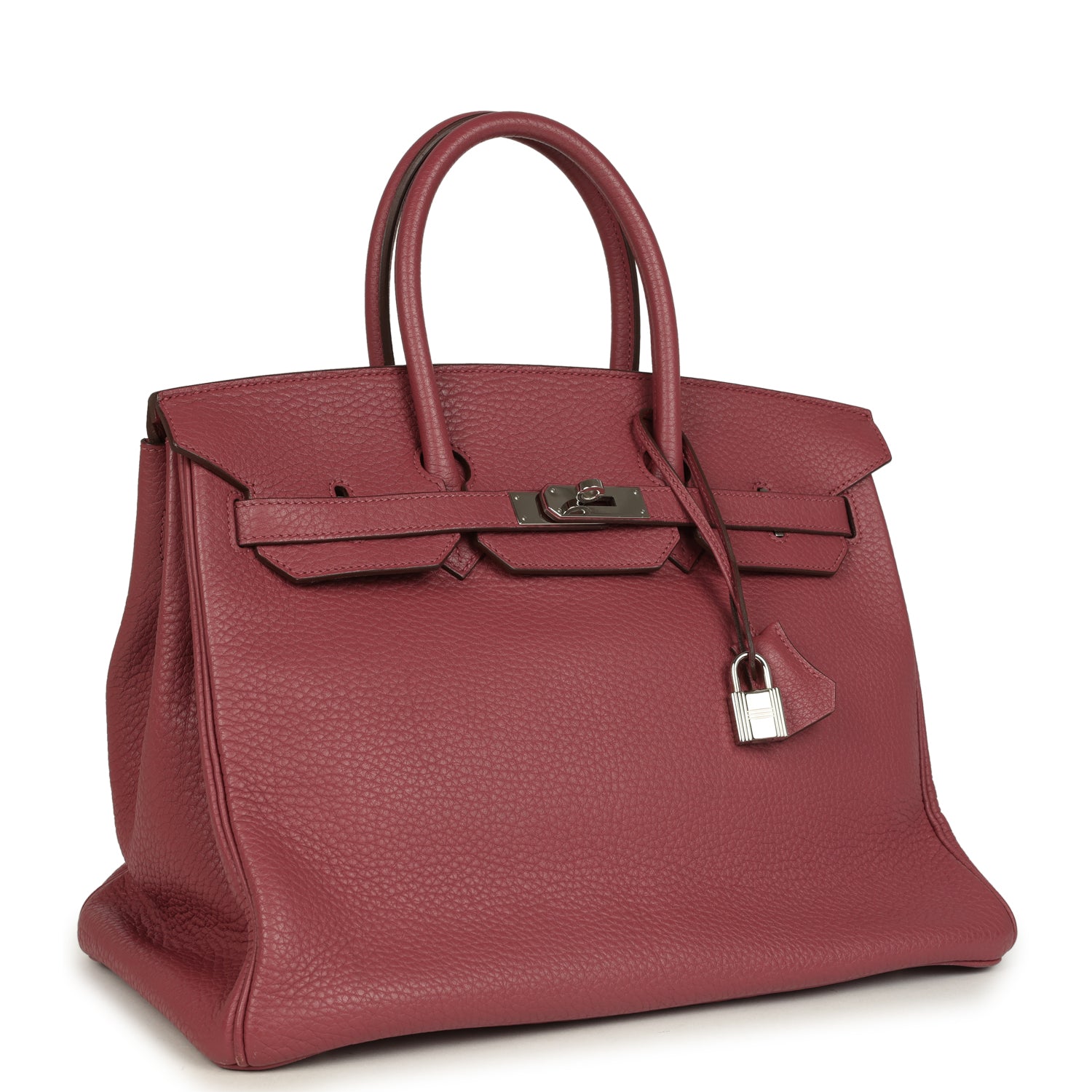 Hermes Birkin 35 Bois De Rose Fjord Palladium Hardware