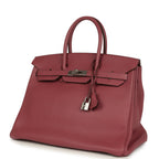 Hermes Birkin 35 Bois De Rose Fjord Palladium Hardware