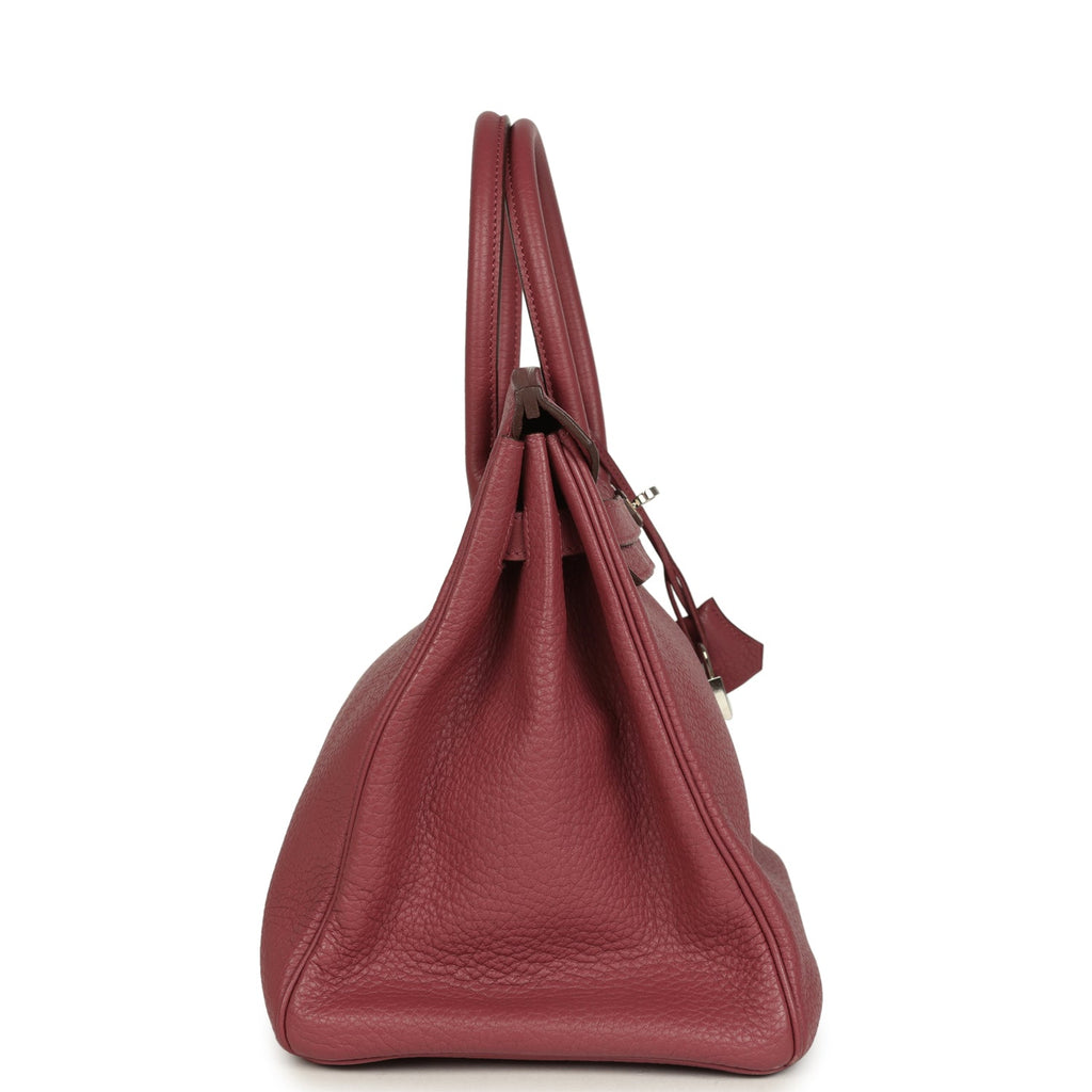 Hermes Birkin 35 Bois De Rose Fjord Palladium Hardware