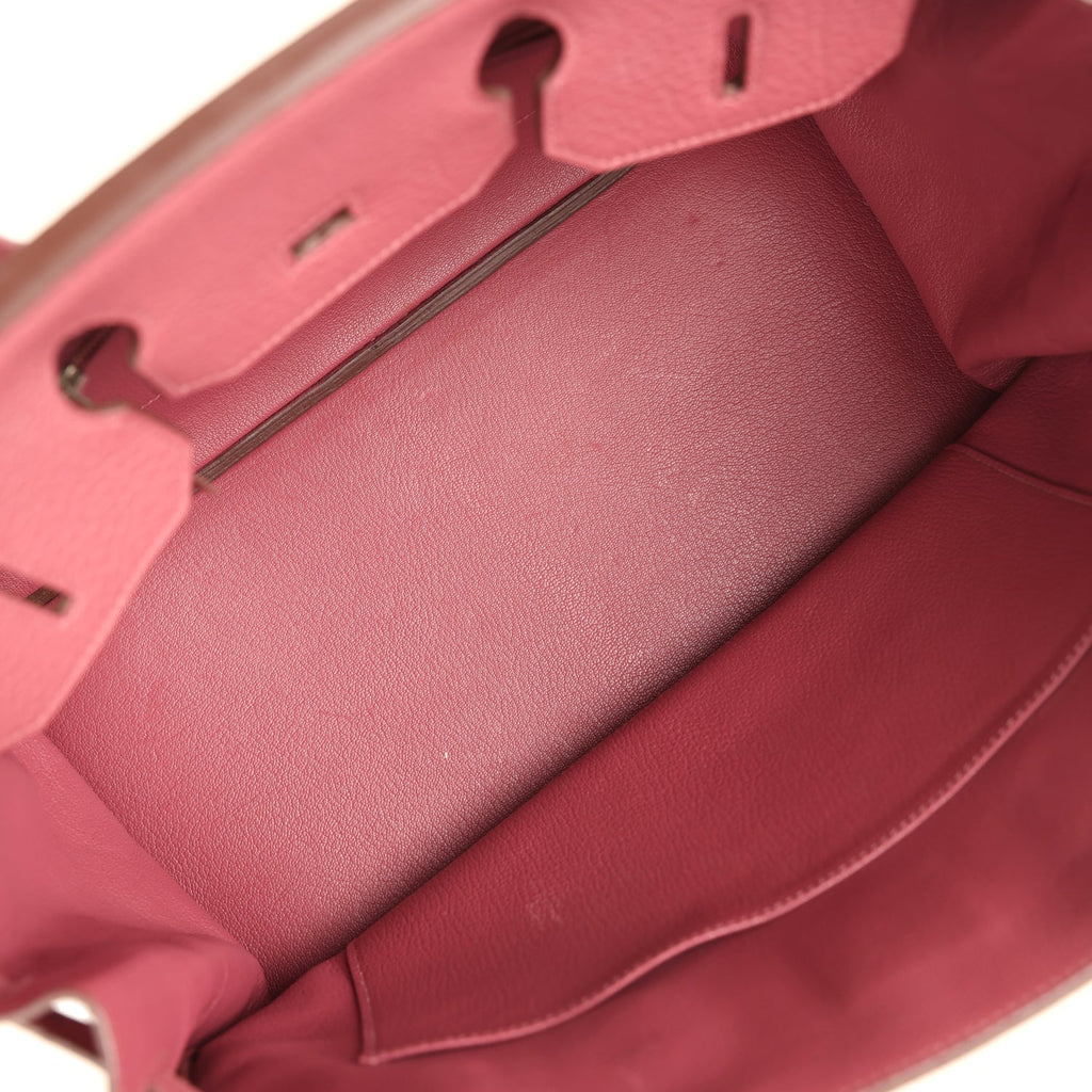 Hermes Birkin 35 Bois De Rose Fjord Palladium Hardware