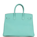 Hermes Birkin 35 Bleu Atoll Togo Gold Hardware