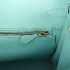 Hermes Birkin 35 Bleu Atoll Togo Gold Hardware